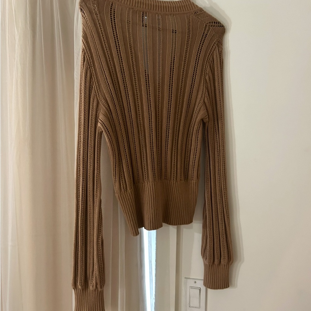 Express Women's Brown Cardigan Sweater - Picture 3 of 3